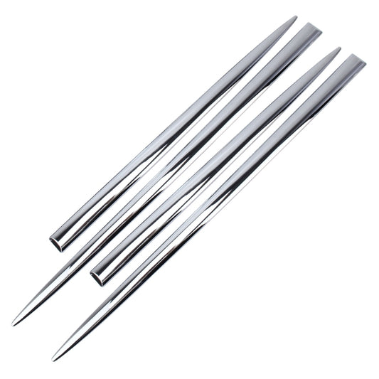 4 PCS Car Auto Door Side Edge Metal Anti-scratch Body Guard Protection Strip Sticker(Silver) by buy2fix