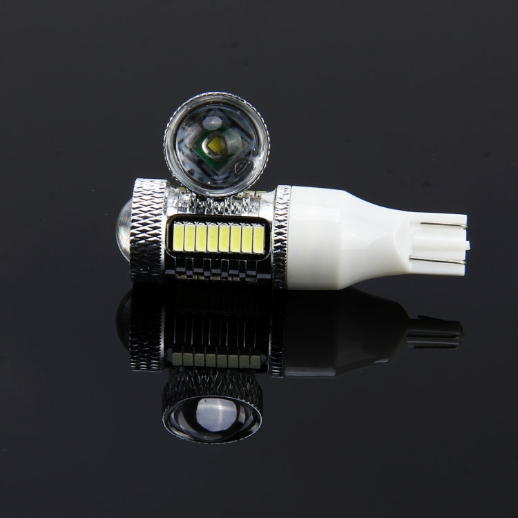 2 PCS T15 10W 650 LM 6000K Car Auto Brake Light Clearance Light Backup Light with 1 Lamps and 32 SMD-4014 LED Lamps, DC 12V(White Light) - Brake Lights by buy2fix | Online Shopping UK | buy2fix