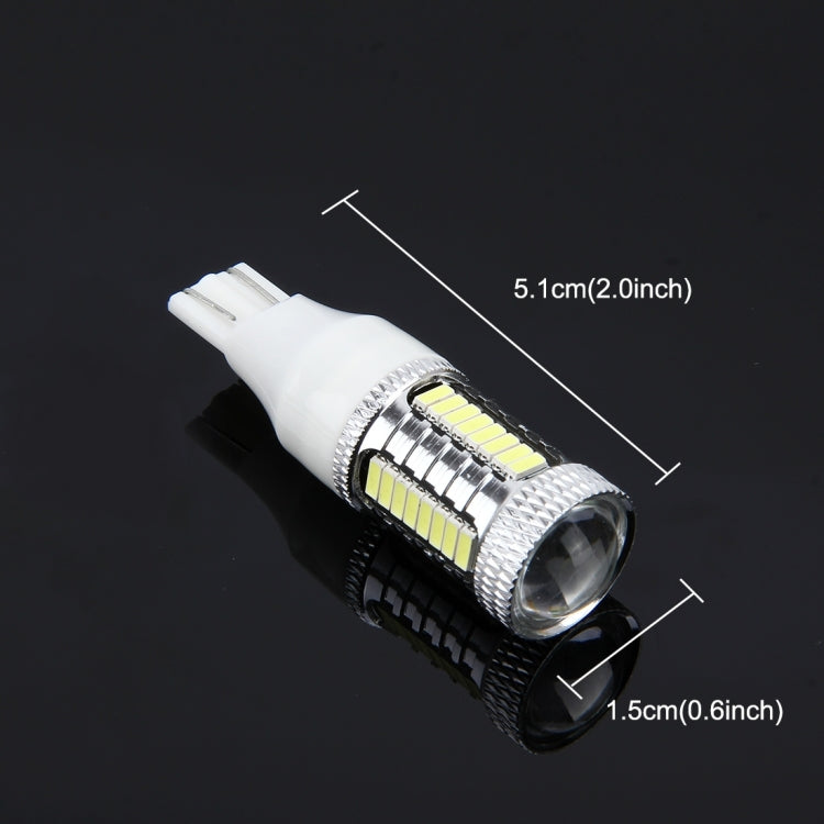 2 PCS T15 10W 650 LM 6000K Car Auto Brake Light Clearance Light Backup Light with 1 Lamps and 32 SMD-4014 LED Lamps, DC 12V(White Light) - Brake Lights by buy2fix | Online Shopping UK | buy2fix