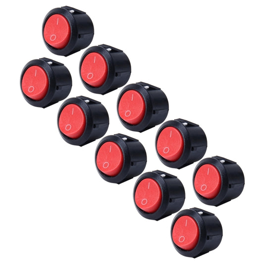 10 PCS Car Auto Universal DIY 2 Pin Round Cap OFF- ON Push Button - Car Switches by buy2fix | Online Shopping UK | buy2fix