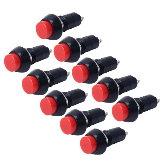 10 PCS Car Auto Universal DIY 2 Pin Round Cap OFF- ON Push Button - Car Switches by buy2fix | Online Shopping UK | buy2fix