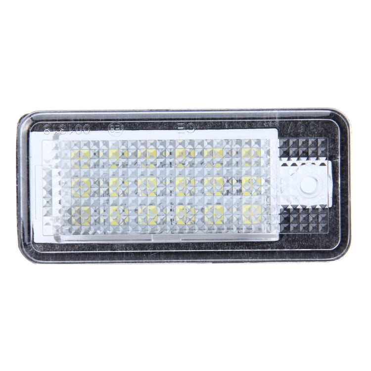 2 PCS License Plate Light with 24 SMD-3528 Lamps for Audi - License Plate Lights by buy2fix | Online Shopping UK | buy2fix