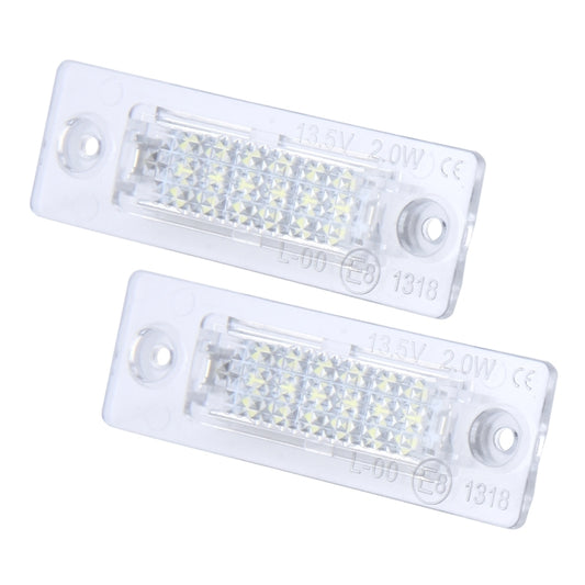 2 PCS License Plate Light with 24 SMD-3528 Lamps for Volkswagen by buy2fix