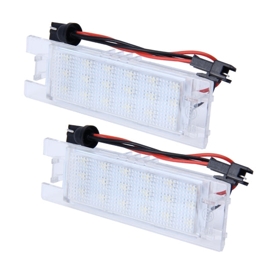 2 PCS License Plate Light with 24 SMD-3528 Lamps for Opel by buy2fix