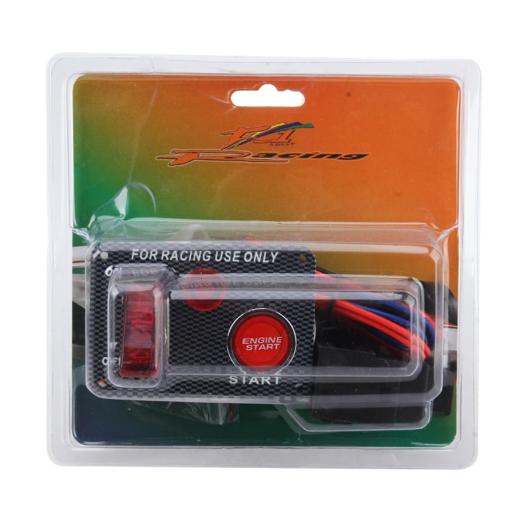 Auto Racing Switch Cover Toggle Switch 12V 20A Panels Red Racing Ignition Switch Panel Engine Start Multi-function Automatic Ignition Switch for Racing Cars by buy2fix