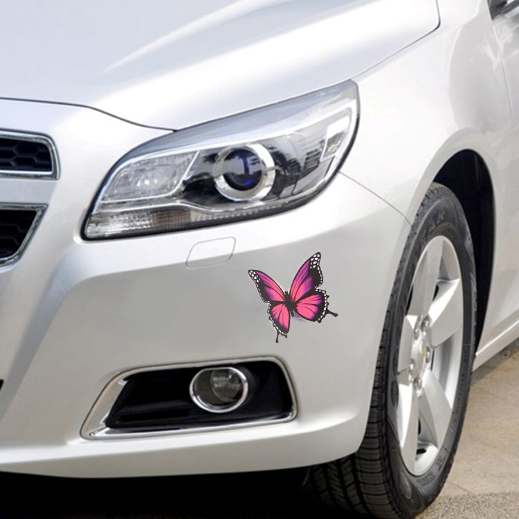 7 PCS Butterfly Shape Plastic Car Free Sticker(Colour) by buy2fix
