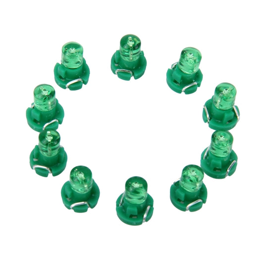 10PCS 2W T3 Wedge Instrument Panel LED Light Dashboard Gauge Cluster Indicator Lamp Bulb(Green Light) by buy2fix