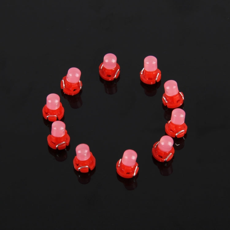 10PCS 2W T3 Wedge Instrument Panel LED Light Dashboard Gauge Cluster Indicator Lamp Bulb(Red Light) - Instrument Lights by buy2fix | Online Shopping UK | buy2fix