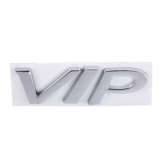 VIP Shape Shining Metal Car Free Sticker(Silver) by buy2fix