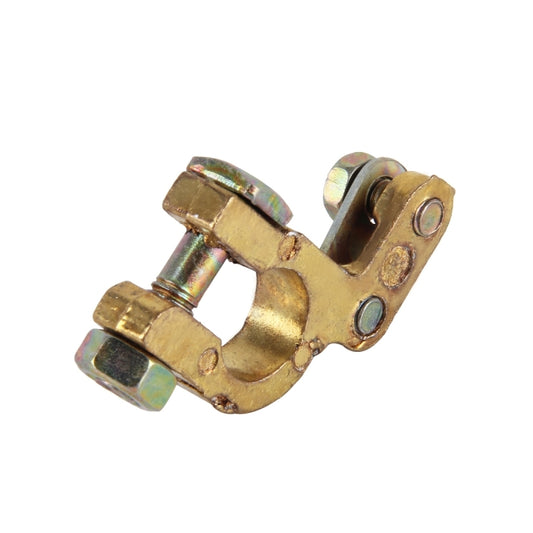 2 PCS Brass Positive and Negative Car Battery Connectors Terminals Clamps Clips, Inner Diameter: 1.2cm - Booster Cable & Clip by buy2fix | Online Shopping UK | buy2fix