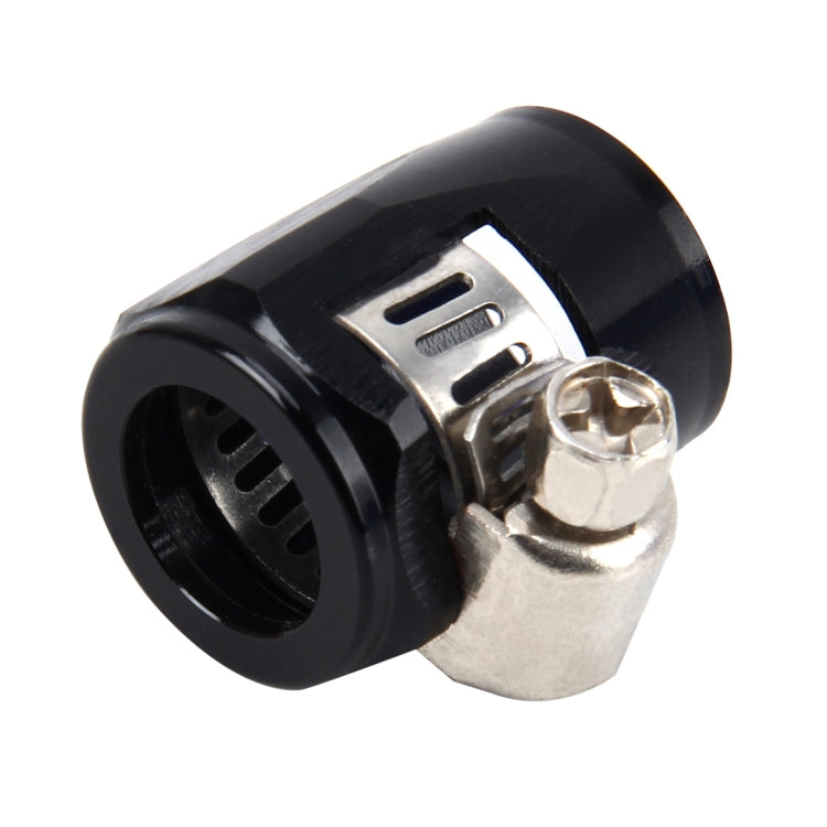 AN6 Car Performance Aluminum Accessories Adapter Nitrite Hose Finisher Adapter Nylon Braided Hose Clamp Black Finish by buy2fix