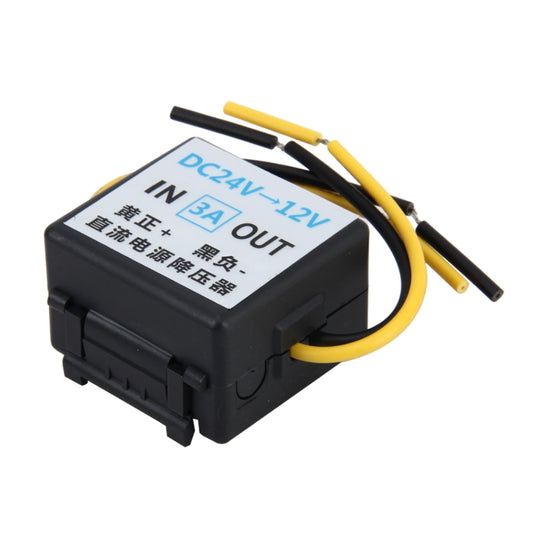 DC 24V to 12V Car Power Step-down Transformer, Rated Output Current: 3A - Voltage Stabilizer by buy2fix | Online Shopping UK | buy2fix