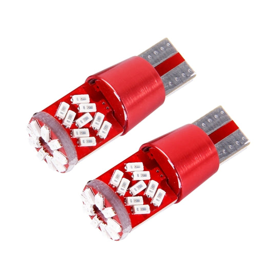 2 PCS T10 5W 27 SMD-3014 LEDs Car Clearance Light Lamp, DC 12V(Red Light) by buy2fix