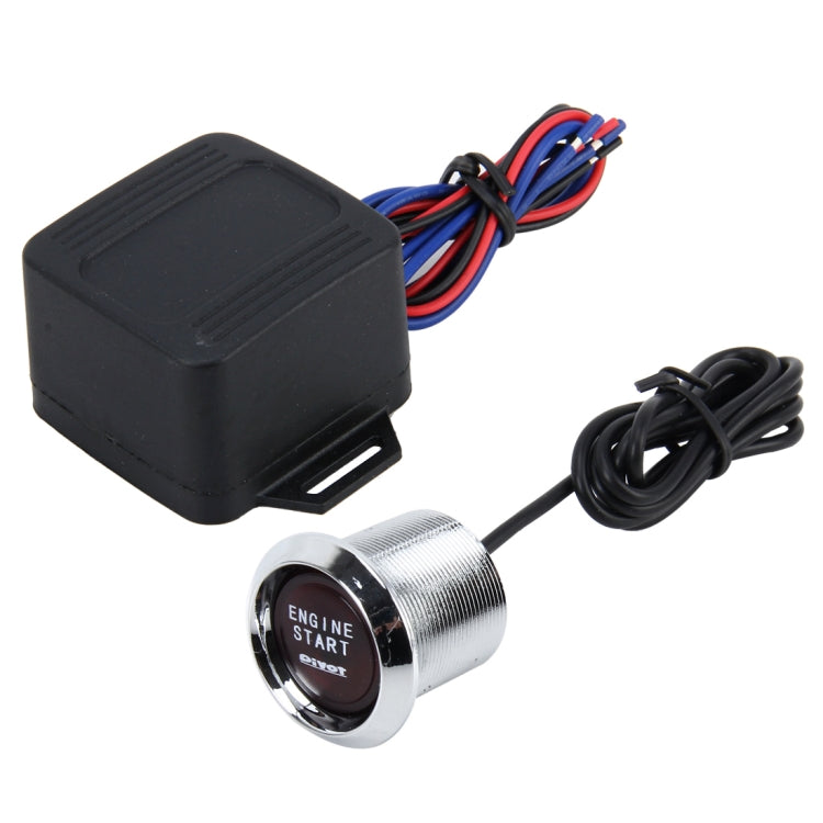 One-button Start Starter Switch with Illumination Engine Start Pivot Illumination Starter with Red Lighting - Car Switches by buy2fix | Online Shopping UK | buy2fix