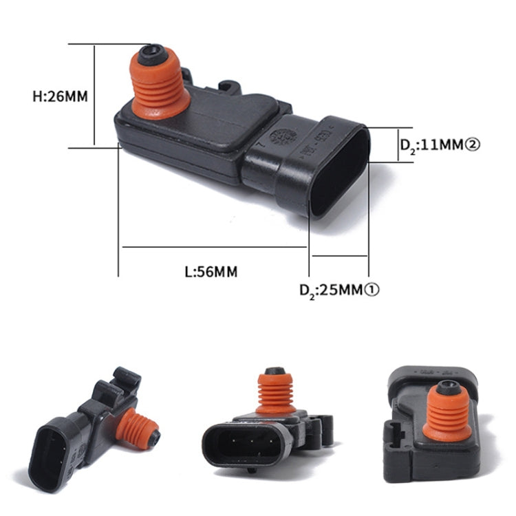 Car Intake Manifold Absolute Pressure Sensor MAP Sensor 16212460 for Buick / Chevrolet / Daewoo - Automobiles Sensors by buy2fix | Online Shopping UK | buy2fix