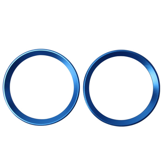 2 PCS Car Logo Decorative Circle Steering Wheel Decoration Ring Sticker Logo Car Styling Modification Car Front Logo Ring Decoration Rear Cover Trim Hood Emblem Rings for BMW 5 Series(Blue) by buy2fix