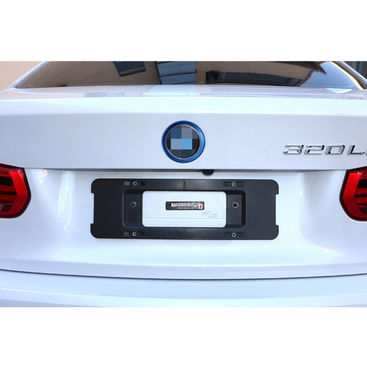 2 PCS Car Logo Decorative Circle Steering Wheel Decoration Ring Sticker Logo Car Styling Modification Car Front Logo Ring Decoration Rear Cover Trim Hood Emblem Rings for BMW 5 Series(Blue) by buy2fix