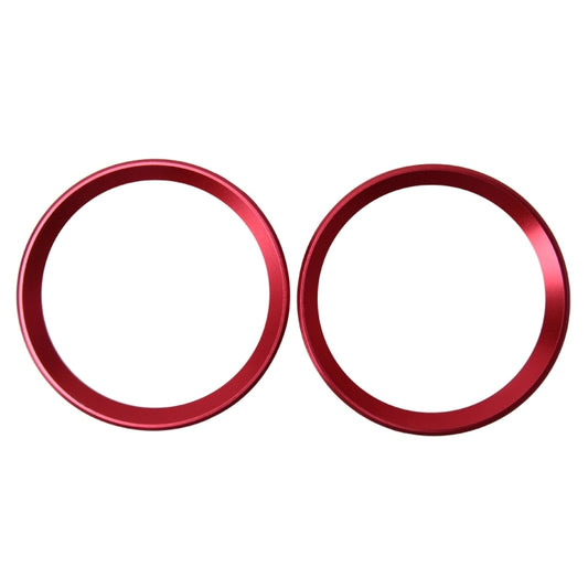2 PCS Car Logo Decorative Circle Steering Wheel Decoration Ring Sticker Logo Car Styling Modification Car Front Logo Ring Decoration Rear Cover Trim Hood Emblem Rings for BMW 5 Series(Red) by buy2fix