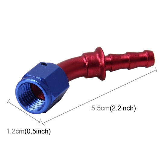 Pipe Joints 45 Degree Swivel Oil Fuel Fitting Adaptor Oil Cooler Hose Fitting Aluminum Alloy AN4 Fitting Car Auto Accessories by buy2fix