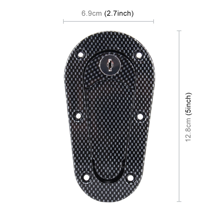 A Pair Car Carbon Fiber Cover Lock Modified Hood Lock General Racing Car Cover Lock(Carbon Black) - Locks & Hasps by buy2fix | Online Shopping UK | buy2fix