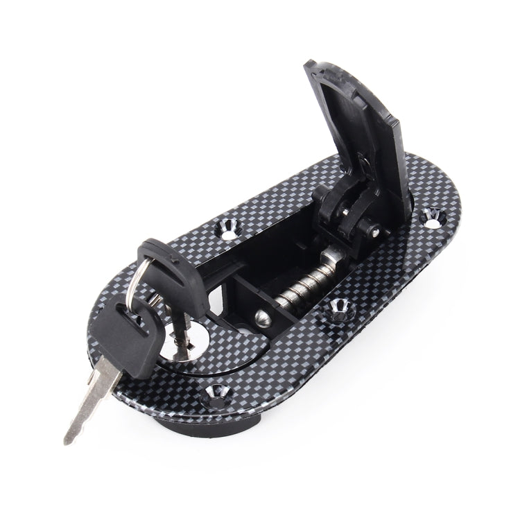 A Pair Car Carbon Fiber Cover Lock Modified Hood Lock General Racing Car Cover Lock(Carbon Black) - Locks & Hasps by buy2fix | Online Shopping UK | buy2fix