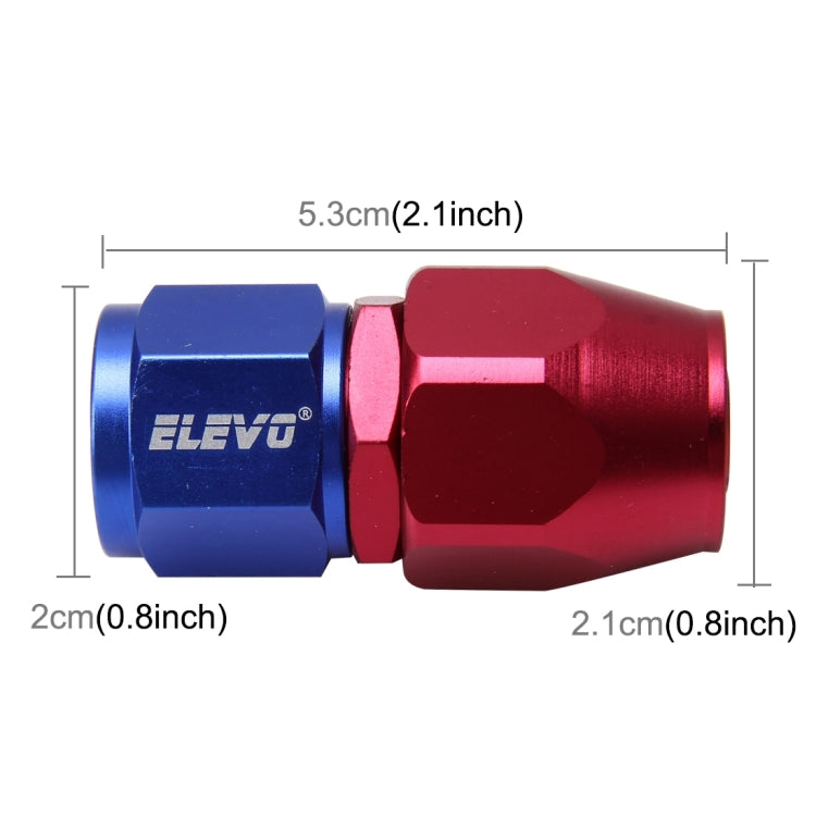 Pipe Joints 0 Degree Swivel Oil Fuel Fitting Adaptor Oil Cooler Hose Fitting Aluminum Alloy AN8 Fitting Car Auto Accessories by buy2fix