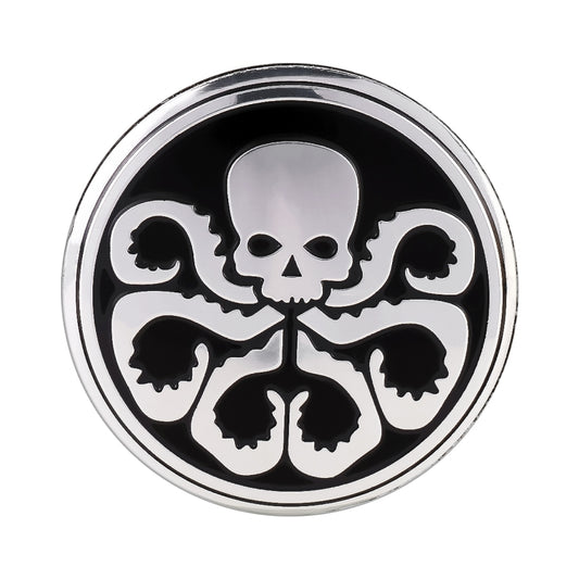 4 PCS Car-Styling Skull Pattern Wheel Hub Decorative Sticker, Diameter: 5.8cm by buy2fix