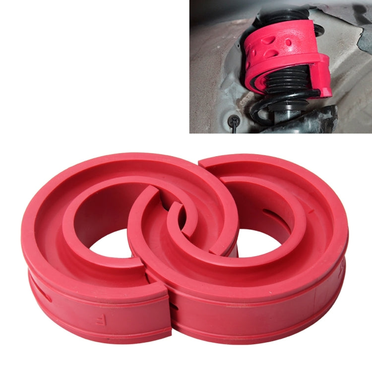 2 PCS Car Auto E Type Shock Absorber Spring Bumper Power Cushion Buffer, Spring Spacing: 17mm, Colloid Height: 38mm(Red) - Power Cushion by buy2fix | Online Shopping UK | buy2fix