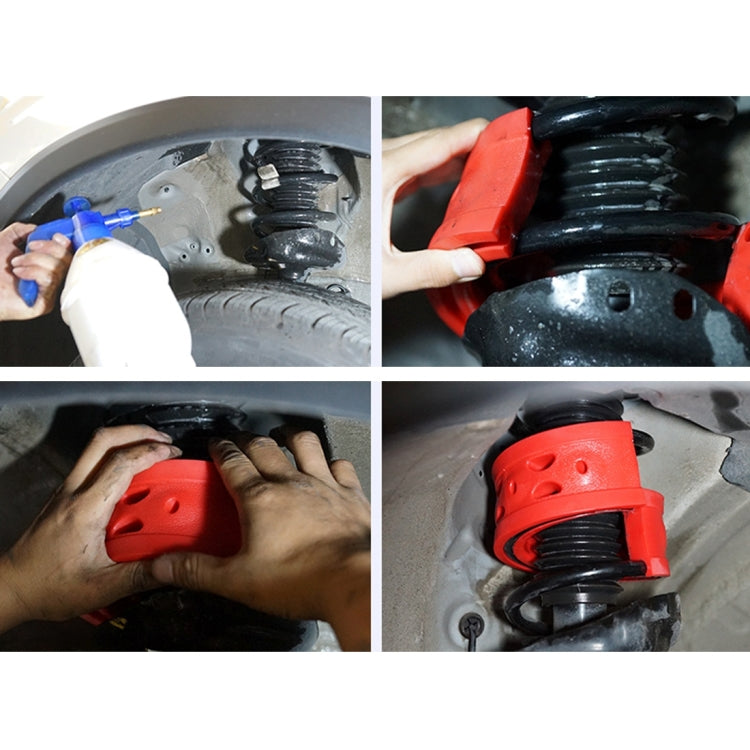 2 PCS Car Auto E Type Shock Absorber Spring Bumper Power Cushion Buffer, Spring Spacing: 17mm, Colloid Height: 38mm(Red) - Power Cushion by buy2fix | Online Shopping UK | buy2fix