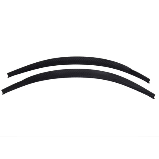 2 PCS 45cm Car Stickers Rubber Large Round Arc Strips Universal Fender Flares Wheel Eyebrow Decal Sticker Eyebrow Car-covers Black Striped Round Arc Strips by buy2fix