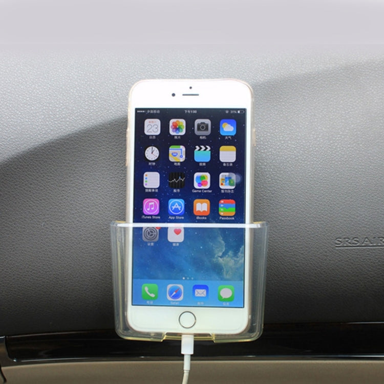SHUNWEI Car Storage Bag Car Storage Box Bonded Phone Holder Transparent Mobile Phone Box - Stowing Tidying by SHUNWEI | Online Shopping UK | buy2fix