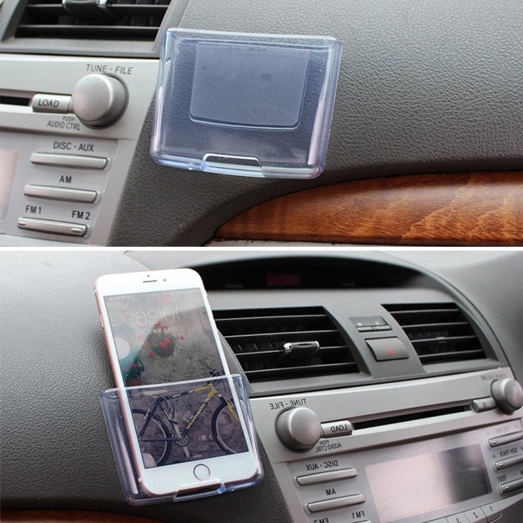 SHUNWEI Car Storage Bag Car Storage Box Bonded Phone Holder Transparent Mobile Phone Box - Stowing Tidying by SHUNWEI | Online Shopping UK | buy2fix