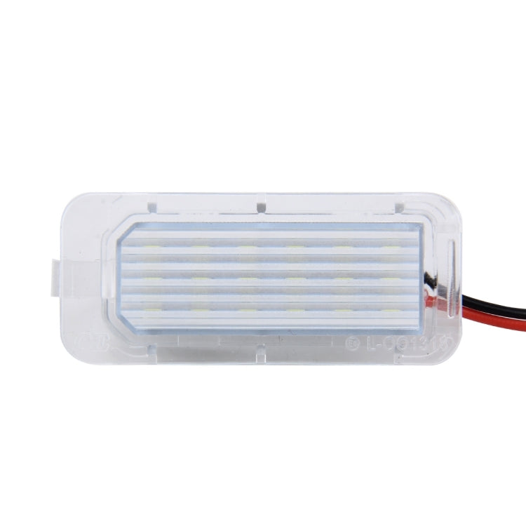 2 PCS License Plate Light with 18 SMD-3528 Lamps for Ford,2W 120LM,6000K, DC12V(White Light) - In Car by buy2fix | Online Shopping UK | buy2fix