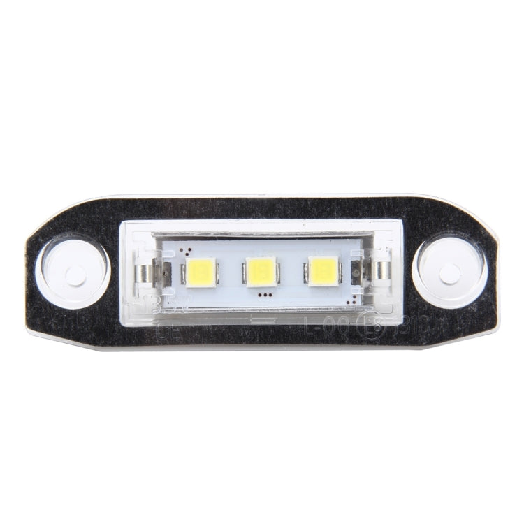 2 PCS License Plate Light with 3 SMD-5050 Lamps for Volvo,2W 120LM,6000K, DC12V(White Light) - License Plate Lights by buy2fix | Online Shopping UK | buy2fix