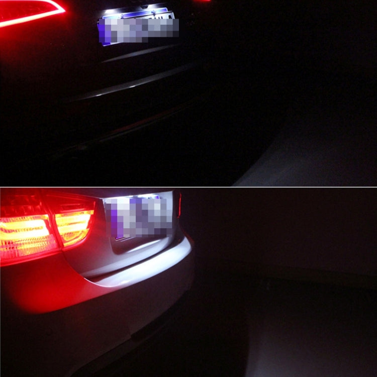 2 PCS License Plate Light with 3 SMD-5050 Lamps for Volvo,2W 120LM,6000K, DC12V(White Light) - License Plate Lights by buy2fix | Online Shopping UK | buy2fix