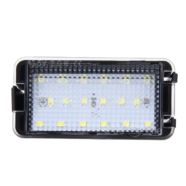 2 PCS LED License Plate Light with 18 SMD-3528 Lamps for Seat,2W 120LM,6000K, DC12V(White Light) - License Plate Lights by buy2fix | Online Shopping UK | buy2fix