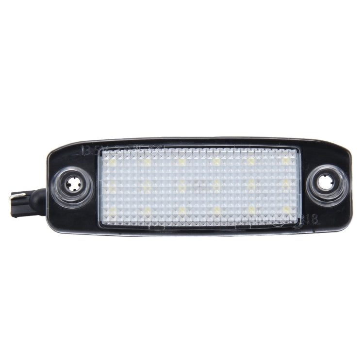 2 PCS LED License Plate Light with 18 SMD-3528 Lamps for Hyundai Sonata,2W 120LM,6000K, DC12V(White Light) - License Plate Lights by buy2fix | Online Shopping UK | buy2fix