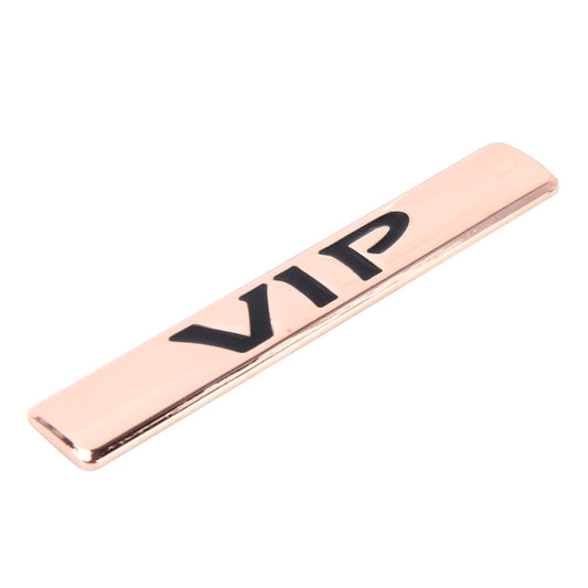 Auto VIP Sticker VIP Label Car Stickers 3D Metal Fashion VIP Logo Car Stickers,Size:9.5*1.5cm(Champagne Gold) by buy2fix