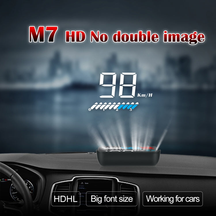 M7 3.5 inch Universal Car OBD2 + GPS HUD Vehicle-mounted Head Up Display Fuel Consumption by buy2fix