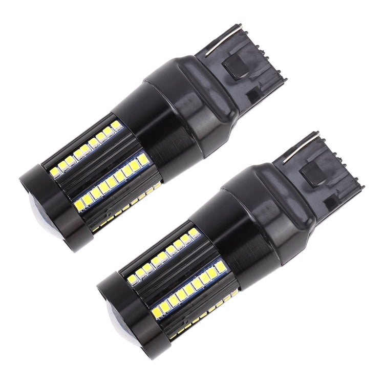 2 PCS T20 / 7443 DC9-16V / 8.2W(H) 2.7W(L) / 6000K / 655LM Car Auto Brake Lights 66LEDs SMD-2016 Lamps - Brake Lights by buy2fix | Online Shopping UK | buy2fix