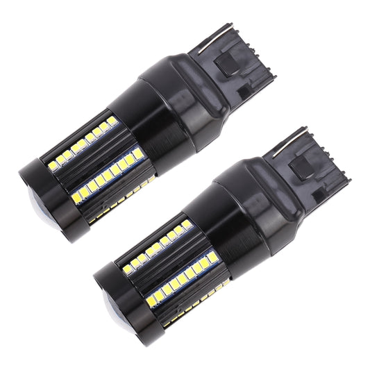 2 PCS T20 / 7443 DC9-16V / 8.2W(H) 2.7W(L) / 6000K / 655LM Car Auto Brake Lights 66LEDs SMD-2016 Lamps by buy2fix