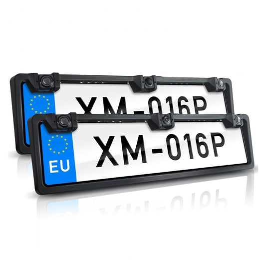 PZ600L-2 Europe Car License Plate Frame Front Rear View Camera - Rear View Cameras by buy2fix | Online Shopping UK | buy2fix