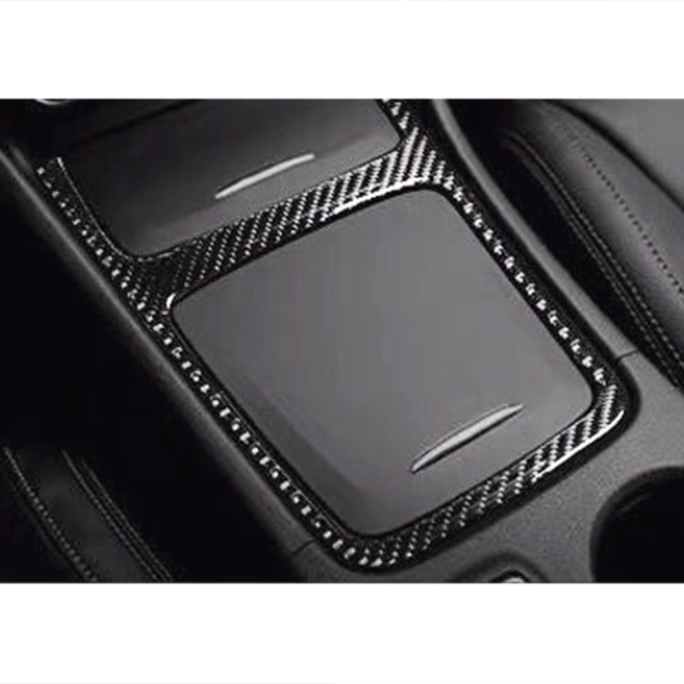 Car Carbon Fiber Central Control Panel Frame Decorative Sticker for Mercedes-Benz GLA 2015-2018 by buy2fix