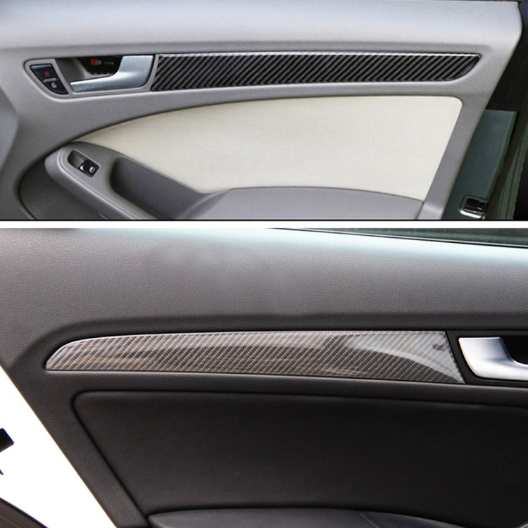 4 PCS Car Carbon Fiber Inner Door Panel Decorative Sticker for Audi A4L / A5 / Q5 2009-2016 - Car Interior Mouldings by buy2fix | Online Shopping UK | buy2fix