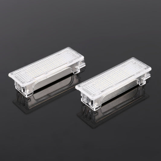 2 PCS LED Car DC 12V 1.5W 6000K 100LM Door Lights 18LEDs SMD-3528 Lamps for BMW E81(White Light) by buy2fix