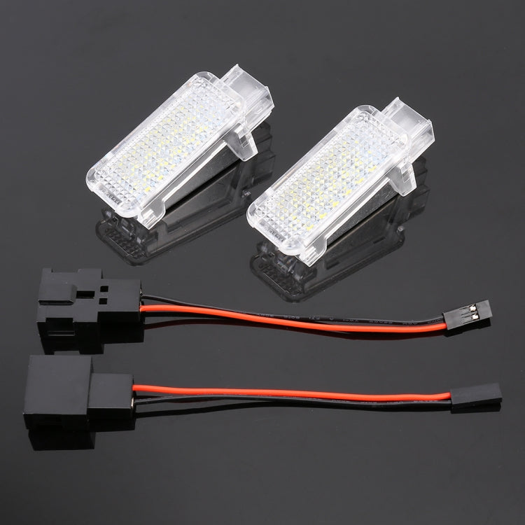 2 PCS LED Car DC 12V 1.5W Door Lights Lamps for Audi / Volkswagen(Red Light) - Atmosphere lights by buy2fix | Online Shopping UK | buy2fix