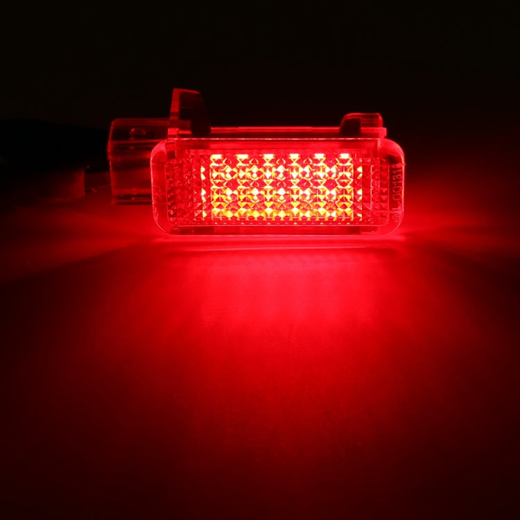 2 PCS LED Car DC 12V 1.5W Door Lights Lamps for Audi / Volkswagen(Red Light) - Atmosphere lights by buy2fix | Online Shopping UK | buy2fix