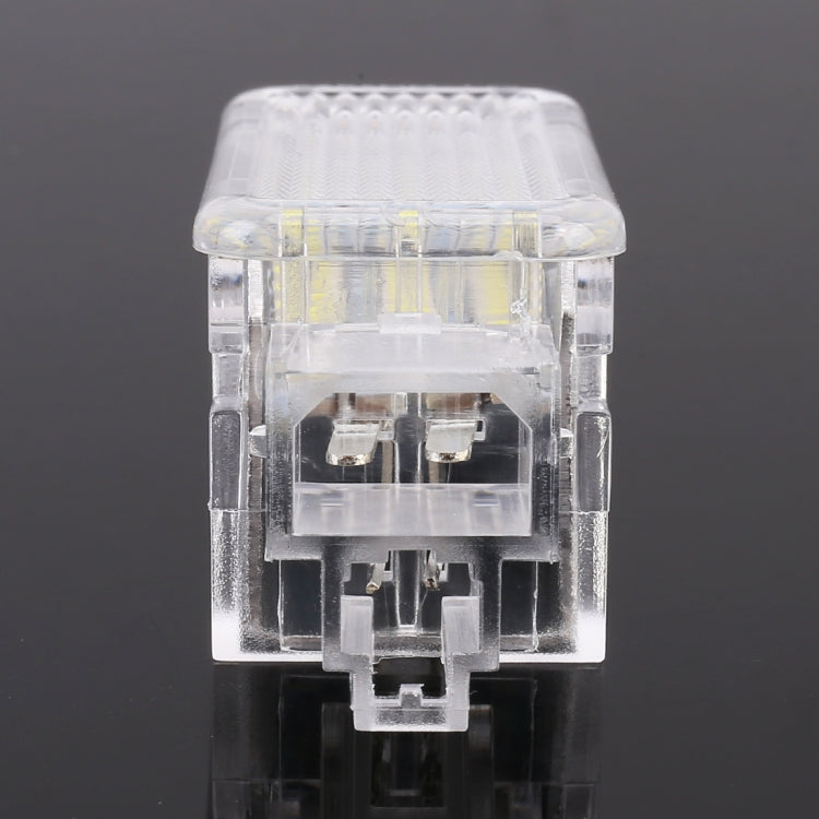 2 PCS LED Car DC 12V 1.5W Door Lights Lamps for Audi / Volkswagen(White Light) - Atmosphere lights by buy2fix | Online Shopping UK | buy2fix