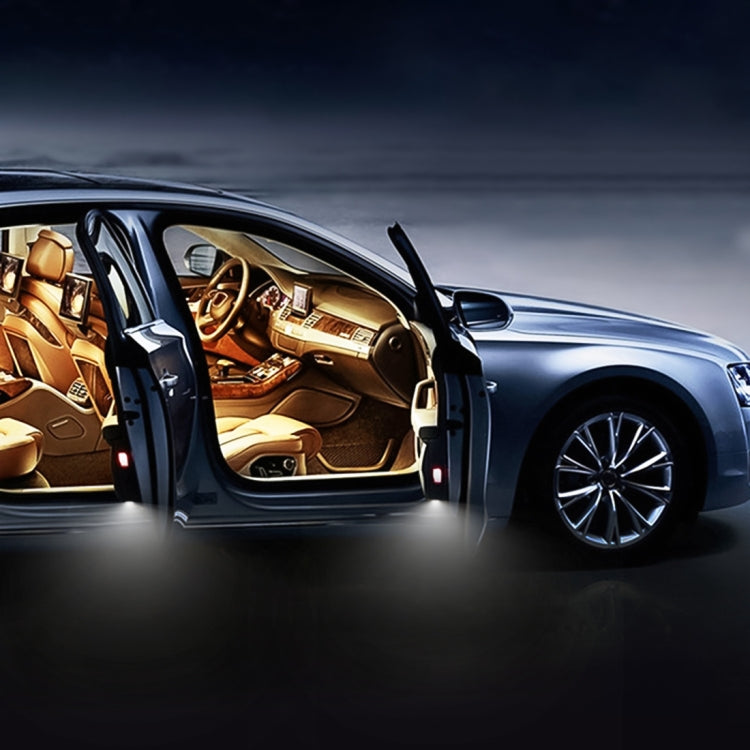 2 PCS LED Car DC 12V 1.5W Door Lights Lamps for Audi / Volkswagen(White Light) by buy2fix