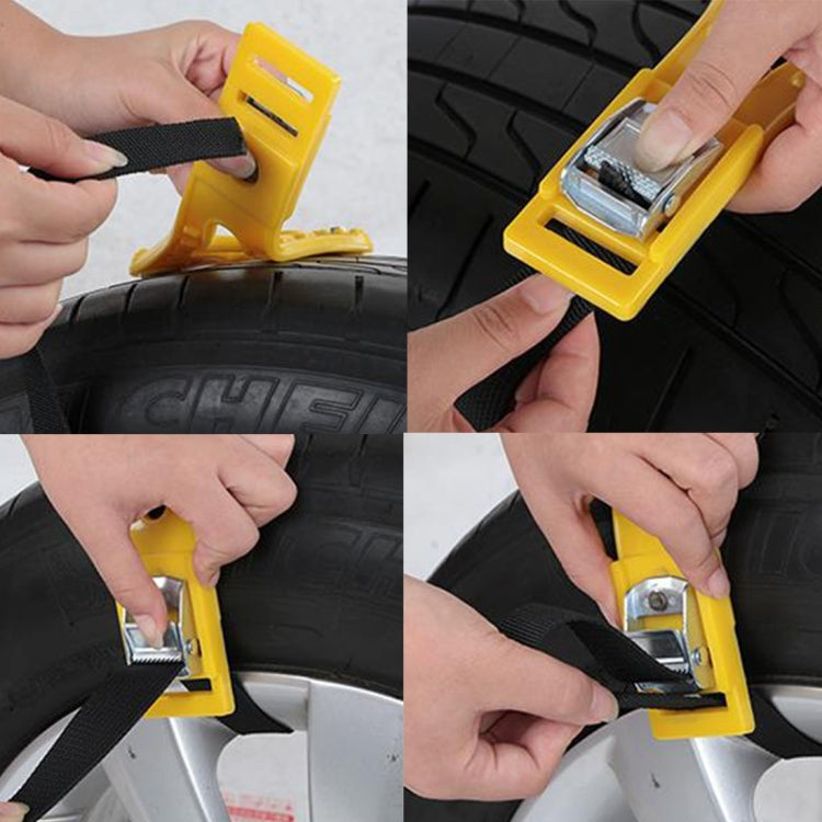 6PCS Car Snow Tire Anti-skid Chains For Family Car(Yellow) - Car Road Trouble Clearer by buy2fix | Online Shopping UK | buy2fix